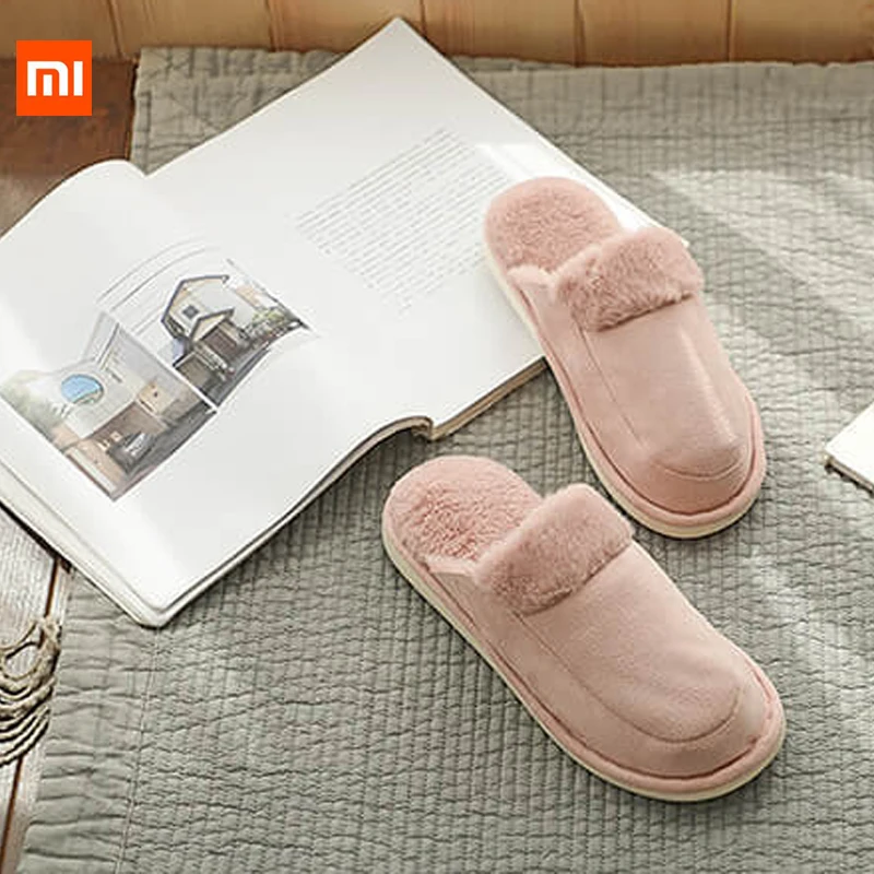 

Xiaomi Poosee Long Plush Warm Slippers Durable Comfortable Foot High-elastic Walking Non-slip PVC Sole indoor casual loafer