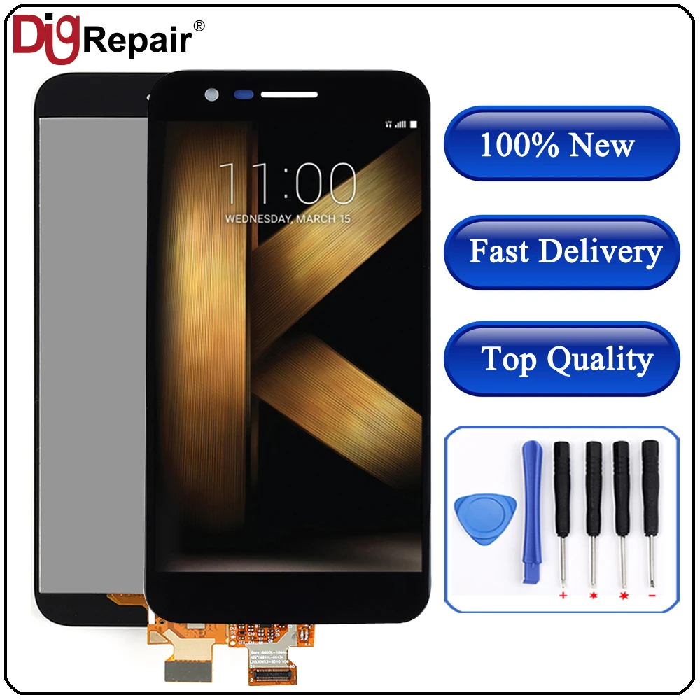 

Black For LG K20 plus MP260 TP260 VS501 LCD Display Touch Screen Digitizer For LG K10 2017 lcd screen For lg k20 plus lcd screen