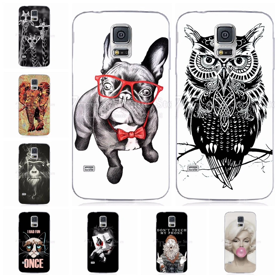Модный чехол с рисунком для Samsung Galaxy S5 S 5 Mini мягкий силиконовый из ТПУ i9600 SM-G900 S5Mini