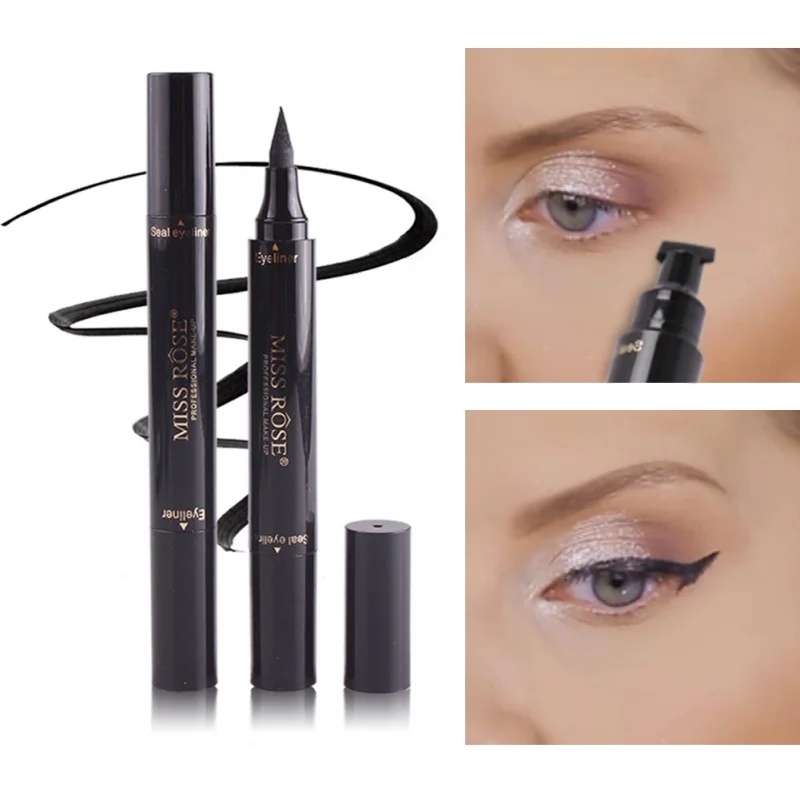 Professional Double end Eyeliner Makeup Liquid Quick Dry Waterproof