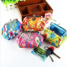 Женская мода вышитые кошельки для монет женский цветочный мини кошелек леди накладка кошелек