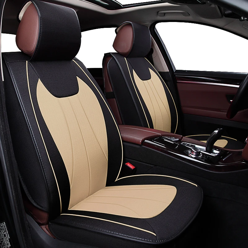 

KOKOLOLEE Flax Car Seat Covers for LEXUS GS300 RX450h IS250 LS LX ES cars cushion auto accessories car-styling