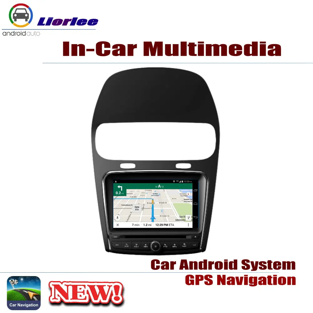 Flash Deal Car DVD Player For Dodge Journey JC JCUD GPS 2008~2018 Navi Navigation Android 8 Core A53 Processor IPS LCD Screen Radio BT WIFI 1