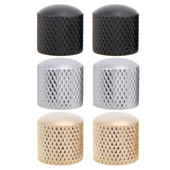 

Guitar Parts 4pcs Guitar Bass Dome Tone Knobs for Electric Guitar Volume Control Knobs Stringed Instruments Accessories 54g
