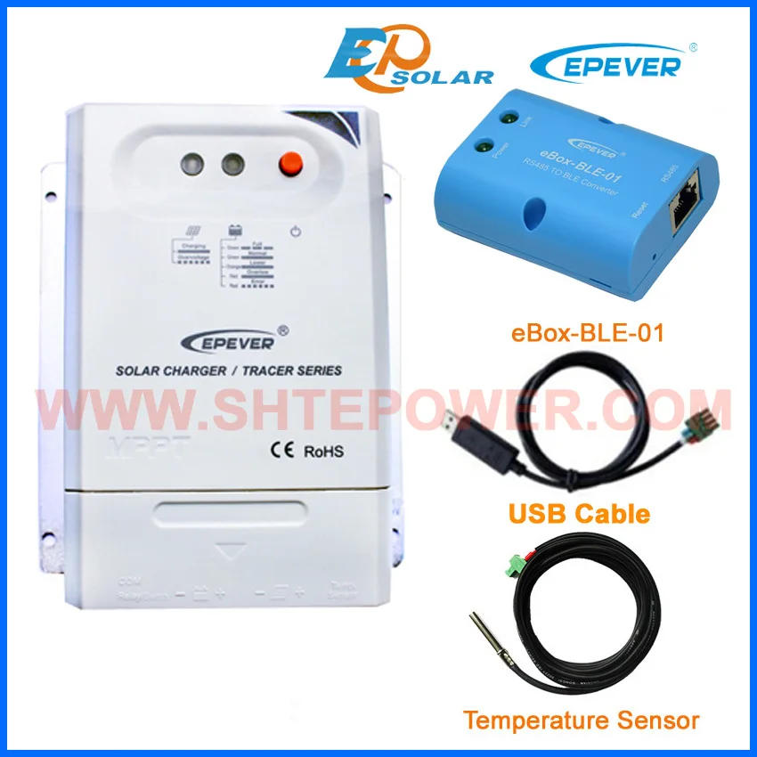 

30amp 30A Regulator solar panels Battery Charge Controller Tracer3210CN for home use with BLE USB and temperature sensor