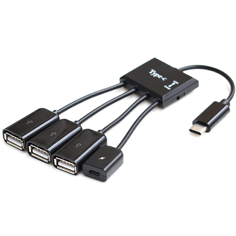 

3 ports Multi-function type C OTG Charge HUB For OTG cellphone and Tablet
