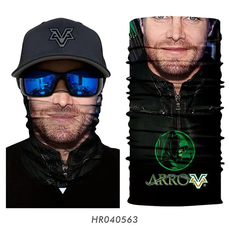 3D маска для лица с персонажем Marvel, Мстители, супергерой, нарукавник на шею, стрела, Бэтмен, Звездные войны, Волшебная бандана для мужчин, на открытом воздухе, шарф-маска для велосипедиста