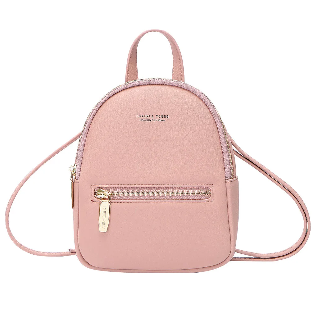 Для женщин мини сумка Многофункциональный рюкзак, модные сумки на плечо рюкзаки, сумки для путешествий женская школьная сумка для девочек Mochila Лидер продаж# R30 - Цвет: Розовый