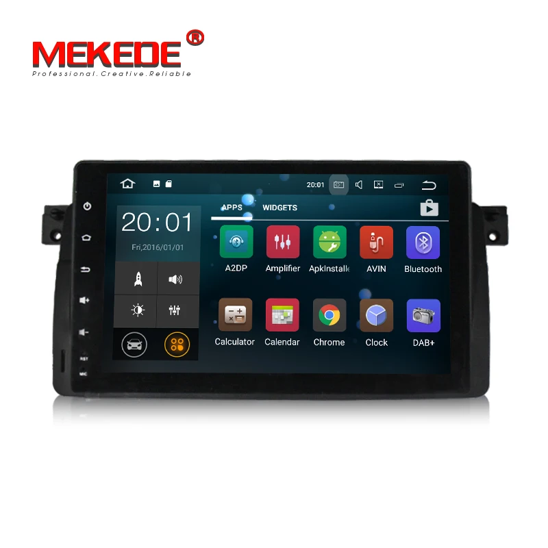 Sale PX3 Android 7.1 Quad core 1din Car DVD multimedia player for  3series E46 M3  with 2G RAM 16G ROM WIFI BT radio stereo GPS navi 2