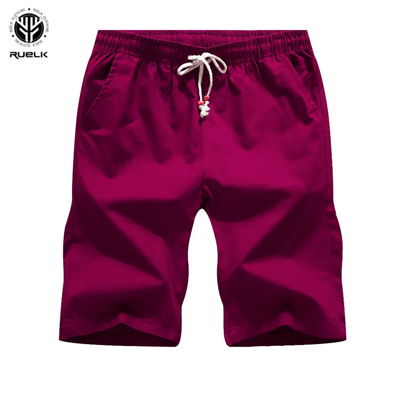 RUELK летние хлопковые шорты больших размеров мужские модные брендовые воздухопроницаемые пляжные шорты мужские шорты удобные короткие Masculino 5XL