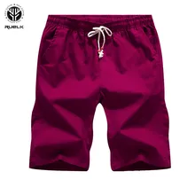 RUELK летние хлопковые шорты больших размеров мужские модные брендовые воздухопроницаемые пляжные шорты мужские шорты удобные короткие Masculino 5XL