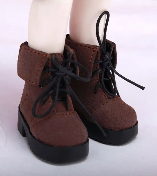 1/6 для мальчиков и девочек YOSD AOD DOD BJD Dollfie искусственная кожа обувь коричневые
