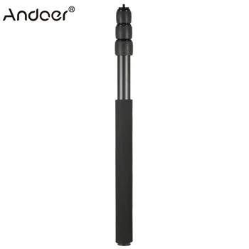

Protable Extendable Mini 2in1 Zoom Microphone Boom Pole Camera Monopod Compact Lightweight Padded Handle Twist Lock 3 Sections