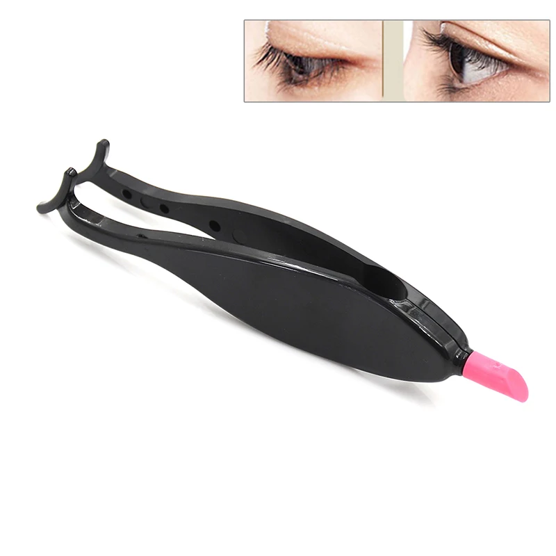False Eyelash Curler 1pc 100*15mm Black Eyelash Clip Eyelash Extension Curler Nipper Auxiliary Clip Makeup Eyelash Curler Tool