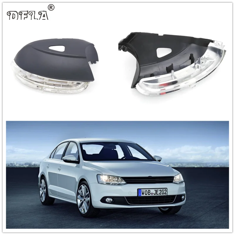 

For VW Jetta 6 MK6 2011 2012 2013 2014 Car-Stying Rear Mirror LED Turn Signal Indicator Light Lamp With Holes