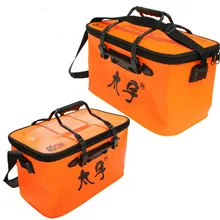 Тай Ю. Супер практичный и удобный Рыбалка Ведро садок для рыбалки 45 СМ Утолщение Ева Рыбалка Ведро Складные рыбалка аксесуары Складной Ковша Рыбалка Отдых на природе Рыбалка рыболовные принадлежности