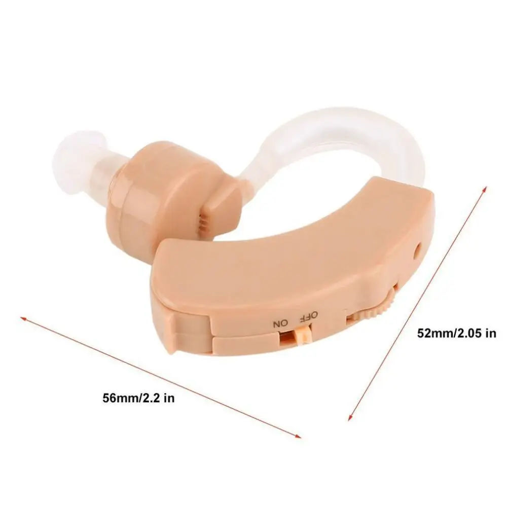 Hearing Aid Sound Voice Amplifier Ear Hearing Adjustable Behind Ear Sound Enhancer Ear Care For the Elderly Deaf Care Tools