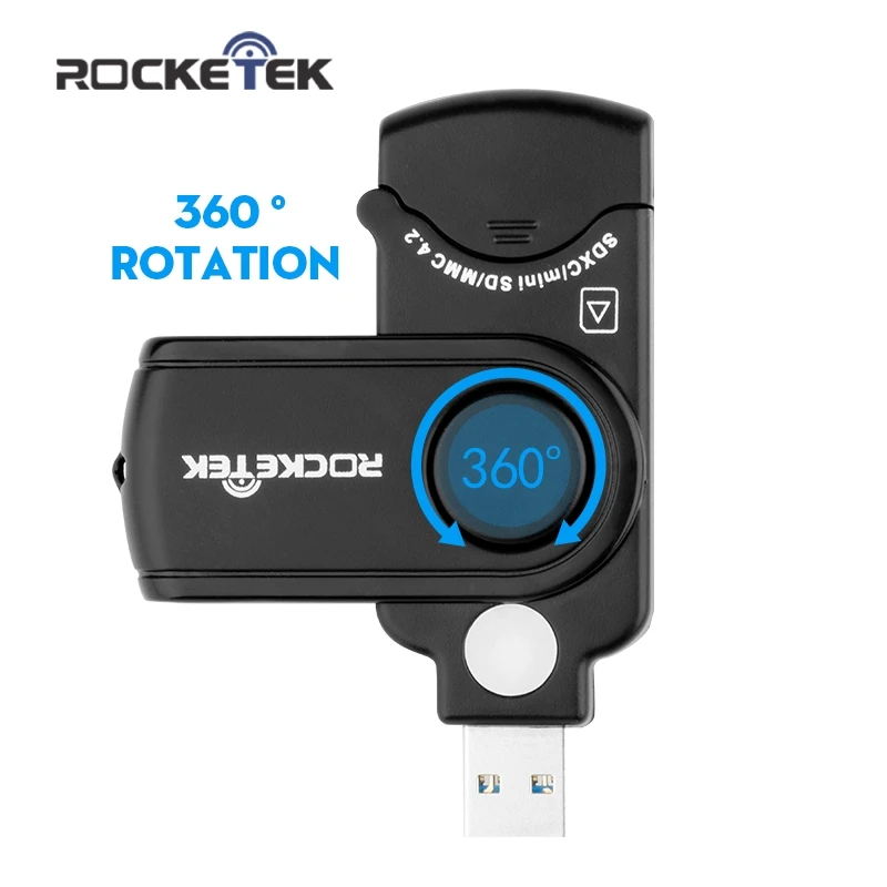 Rocketek usb 3 0 multi 2 in 1 memory otg phone card reader 5Gbps adapter for 3