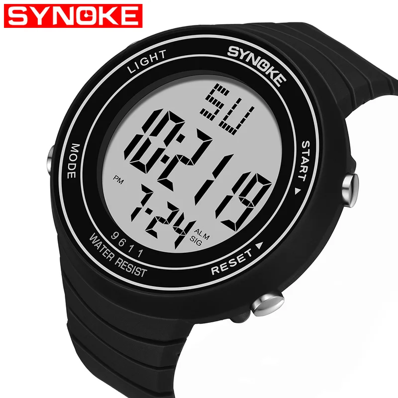 

SYNOKE Mens Military Watch For Male Sport Watch Luxury Top Brand Analog Quartz Led Digital Outdoor Waterproof Wrist Watches