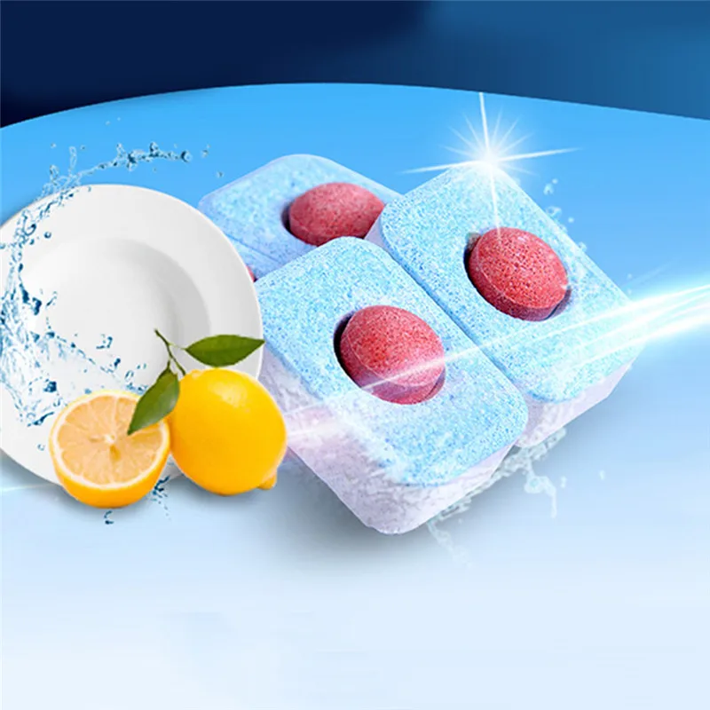 10 Pcs High Quality LARGE Dishwasher Detergent Dishwasher Tablet Powerball Technology 3-in-1 Fresh Scent Dish Tabs