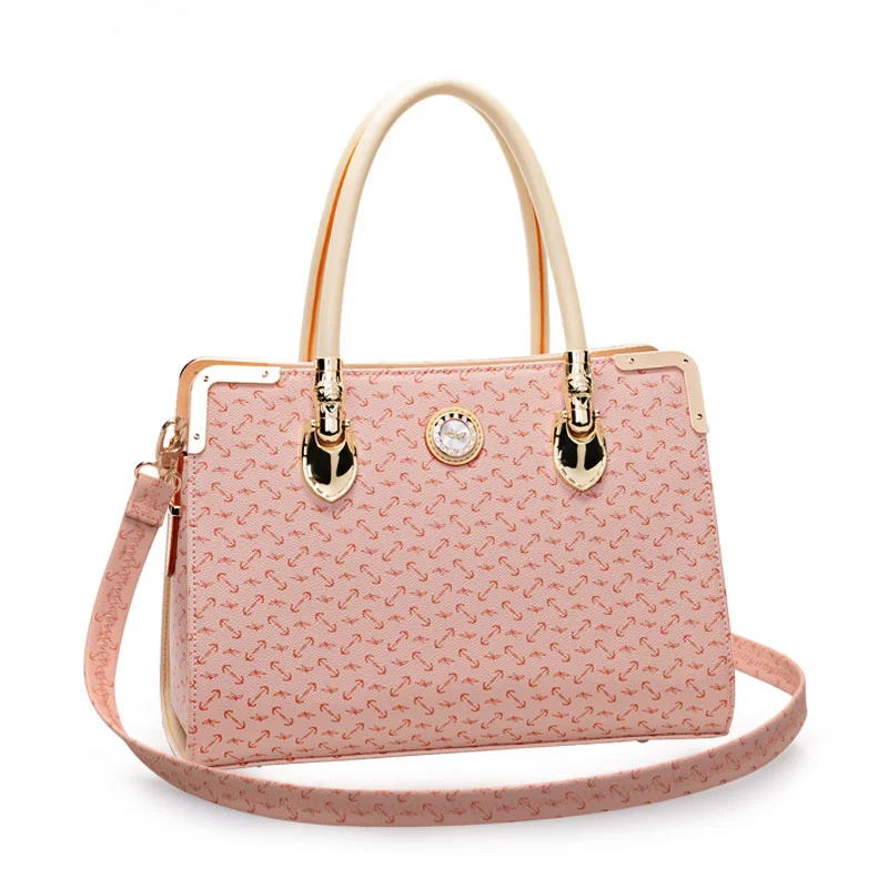 2016 font b handbag b font shoulder bag simple fashion pink casual European fashion tide killer
