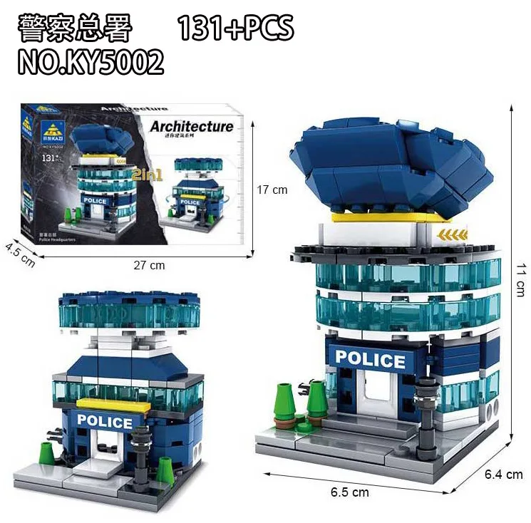 141 шт., серия мини-городской улицы, церковная библиотека, пожарный отдел, цифровые строительные блоки, детские игрушки, совместимые с JM201