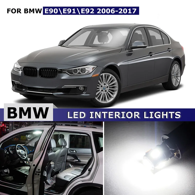 21X Canbus Error Free LED Bulb Interior Light Kit Package Map Dome