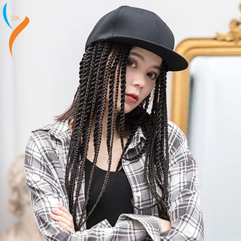 

Wig Hair Dreadlocks Baseball Cap Braid Sun Visor Hats Novelty Party Birthday Hippie Hat Funny Costume Halloween Hip Hop Gorro