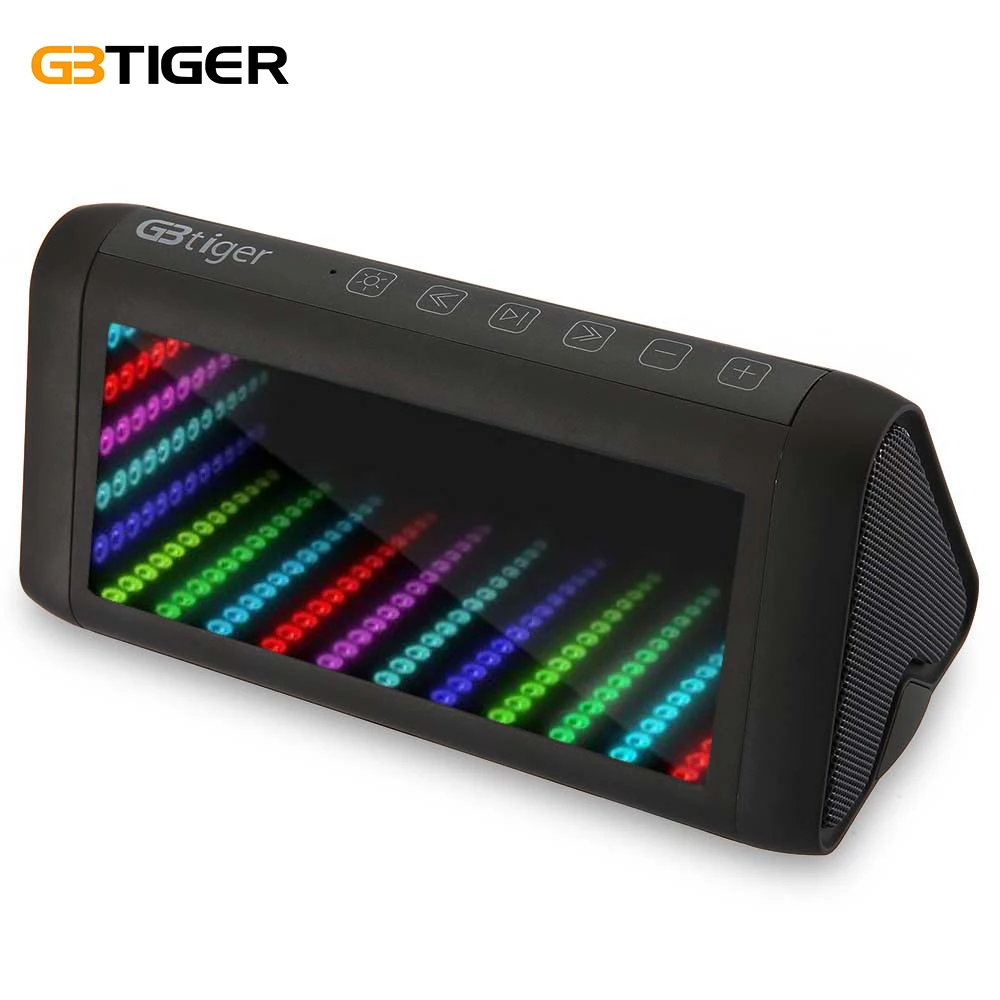 

BS - 1025 Magic Mirror HiFi LED Colorful Lights Speaker 3D Dynamic Lighting Support Bluetooth Hands-Free AUX Input Function