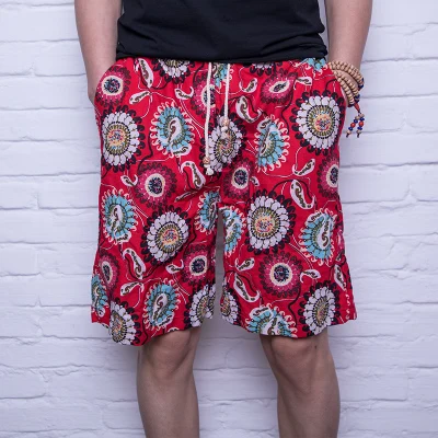 Новые мужские шорты froral мужские пляжные шорты с рисунком мужские повседневные пляжные шорты 36 38 плюс размер - Цвет: 4