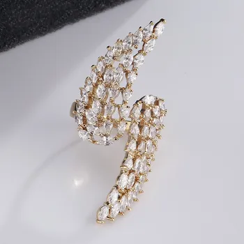 

Fashion Ring Korean Fashion New Ladies Ring Inlaid AAA Zircon Personality Wild Ring