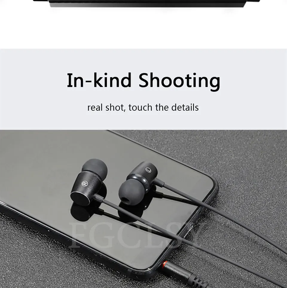 FGCLSY NEW Wired Earphone 3.5mm In-Ear Sport Headset with microphone Music Earbuds Stereo Gaming Earphone for iPhone 6 6s