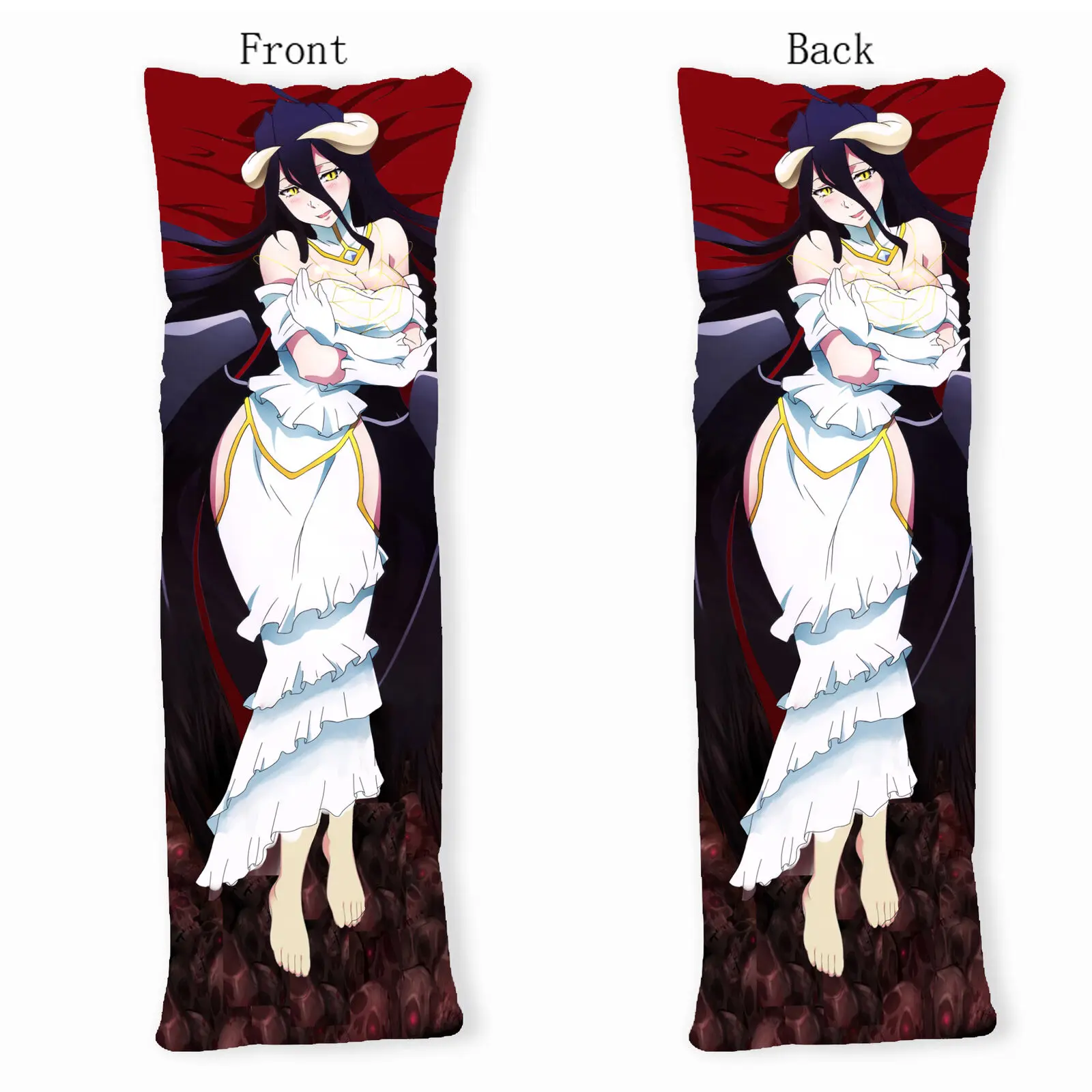 Подушка для тела Overlord Albedo Ainz ткань oawl Аниме Dakimakura двойная сторона 150x50