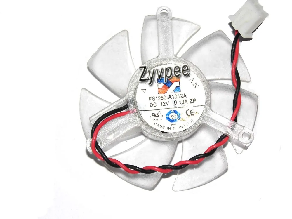 

ARX FS1250-A1012A 12V 0.19A frameless 2 wires 2 pin vga fan HD6450 E520 h515 graphics card cooler