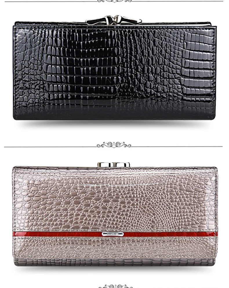 DICIHAYA Genuine Leather Women Wallet Multifunction Womens Clutch Wallets Brand Purses Femme Billetera Card Holder Phone Bag 9