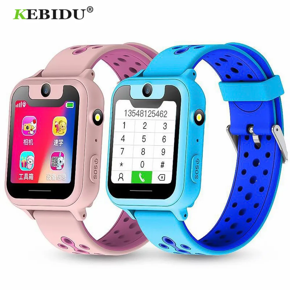 

KEBIDU Kids Watch S6 Children Smart Watch With Camera Support SOS Route Track Anti Lost Playback 1.54 Inch Touch Screen LED