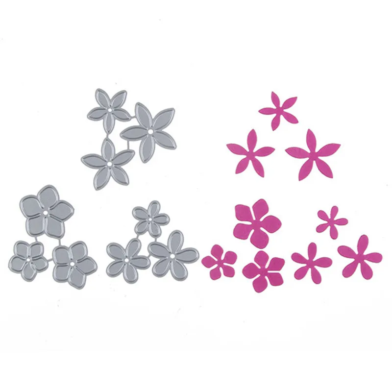 9pc//Set Flowers Leaves Scrapbook Carbon Metal Cutting Dies Embossing Album Craft