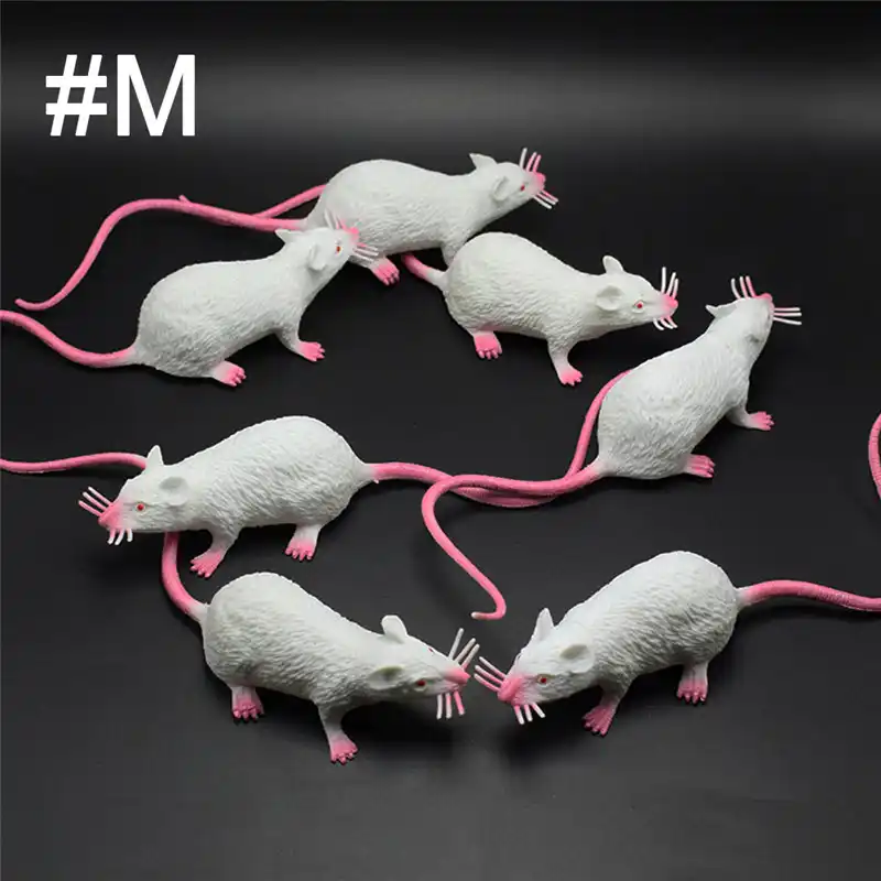 Plastic Rats Mouse Model Figures Kids Halloween Tricks Pranks Props Toy