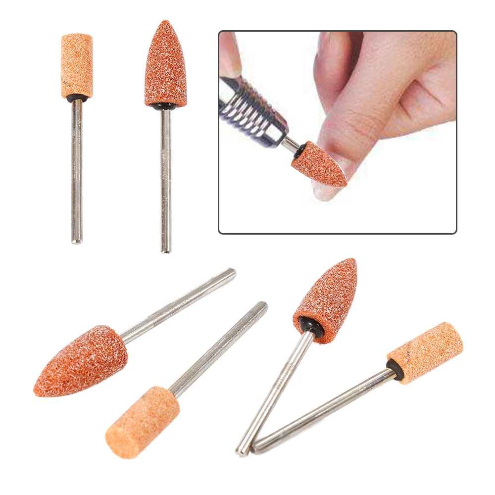 

1pcs Native Carborundum Silicone Carbide Polishing Grinder Head Brown Native Silicon Carbide Drill Bits Replacement Nail Tool