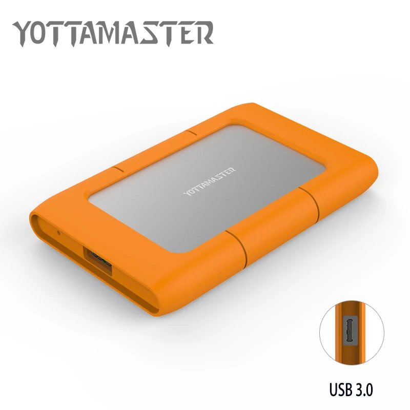

Yottamaster HDD Enclosure Sata3.0 to USB3.0 HDD Case Hard Drive Box for 2.5 inch SATA HDD and SSD with Silicone Protective Case