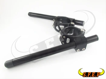 

Motorcycle CNC Split Riser Clip On Handle Bars For Suzuki SV650/SV650S Black