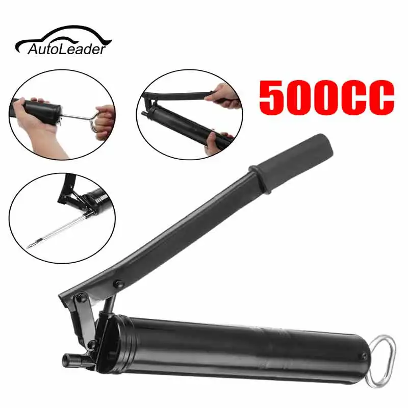 

New Arrival 500cc 500ml Industrial Manual Hand Operated Grease for Gun with Flexible Rigid Tubes