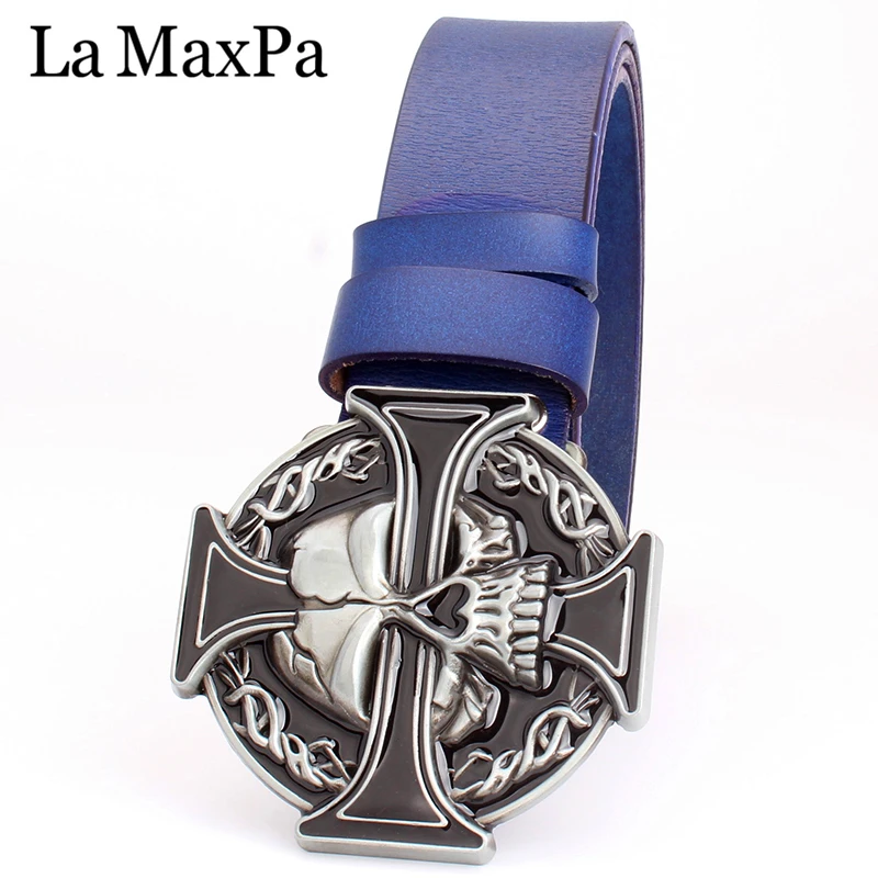 Мужской ремень в стиле панк с пряжкой из натуральной кожи|mens belt buckle|punk men beltgenuine