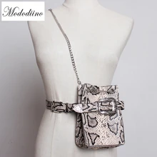 Mododiino, поясная сумка для женщин, змеиная поясная сумка, кожаная сумка на плечо, модная поясная сумка, женская маленькая сумка для телефона, сумка DNV0882