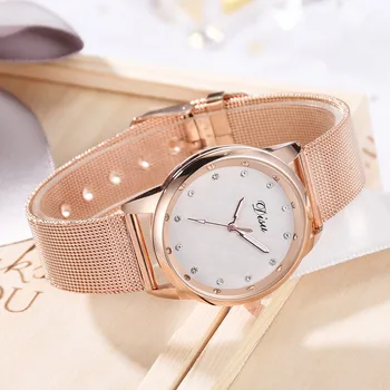 

2020 Hot Sale Women Bracelet Watch Fashion Trend The Color Mesh With Pin BuckleDoes Not Show Off Ladies Watch relogio feminino