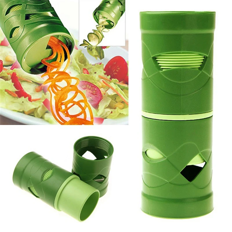 

Kitchen Accessories Vegetable Cutter Fruit Spiral Shred Process Device Cutter Slicer Spiralizer Kitchen Tools Kitchen Gadgets.B