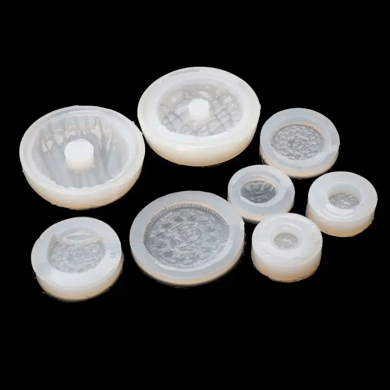 

8Pcs Silicone Molds Macaron Chocolate Cookie Fondant Food Jewelry Molds handmade craft decoration epoxy resin mold