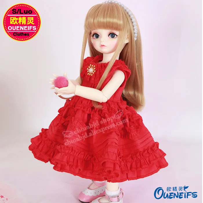 Одежда BJD 1/6 плиссированная юбка кукольный костюм элегантность и красота платье