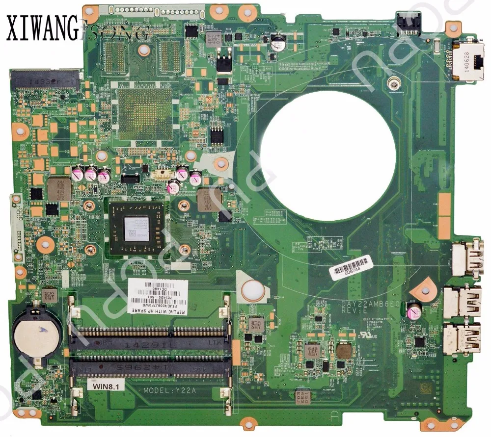 

763420-501 Free Shipping 763420-001 DAY22AMB6E0 Laptop motherboard for HP PAVILION 17-F 17Z-F A6-6310 motherboard 100% Tested