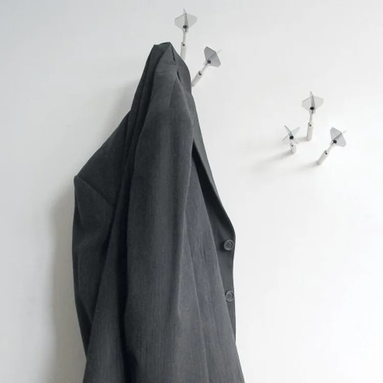 3pcs Dart Coat Hook Stainless steel Coat Hook Dart Shape Dart hooks-4